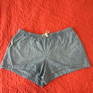 Medium denim Polo shorts
